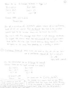 Hypothesis Test & Confidence Interval 2